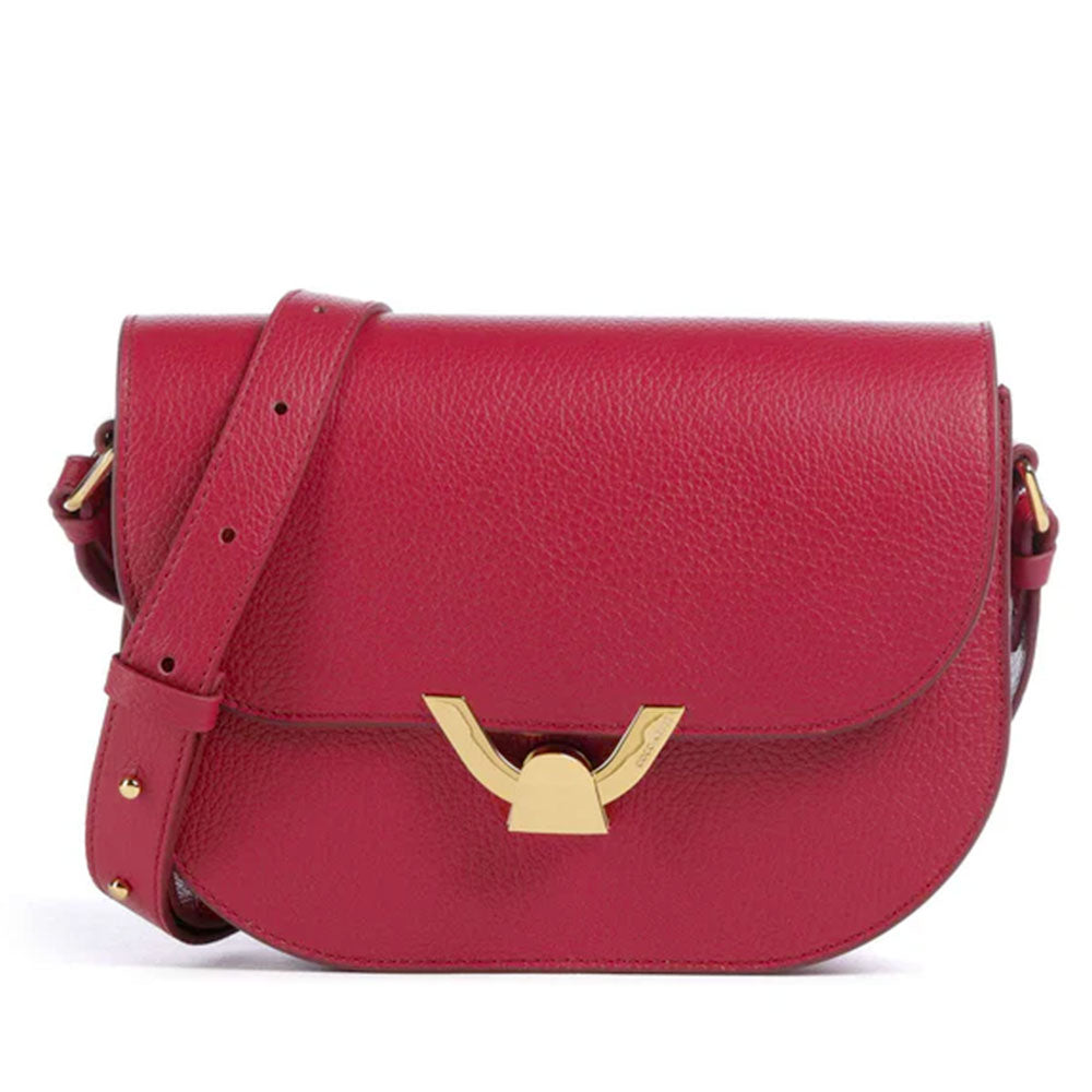 Borsa Donna a Tracolla COCCINELLE in Pelle Sangria linea Dew Small