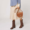 COCCINELLE Damen Umhängetasche aus Leder Cuir Dew Small Line