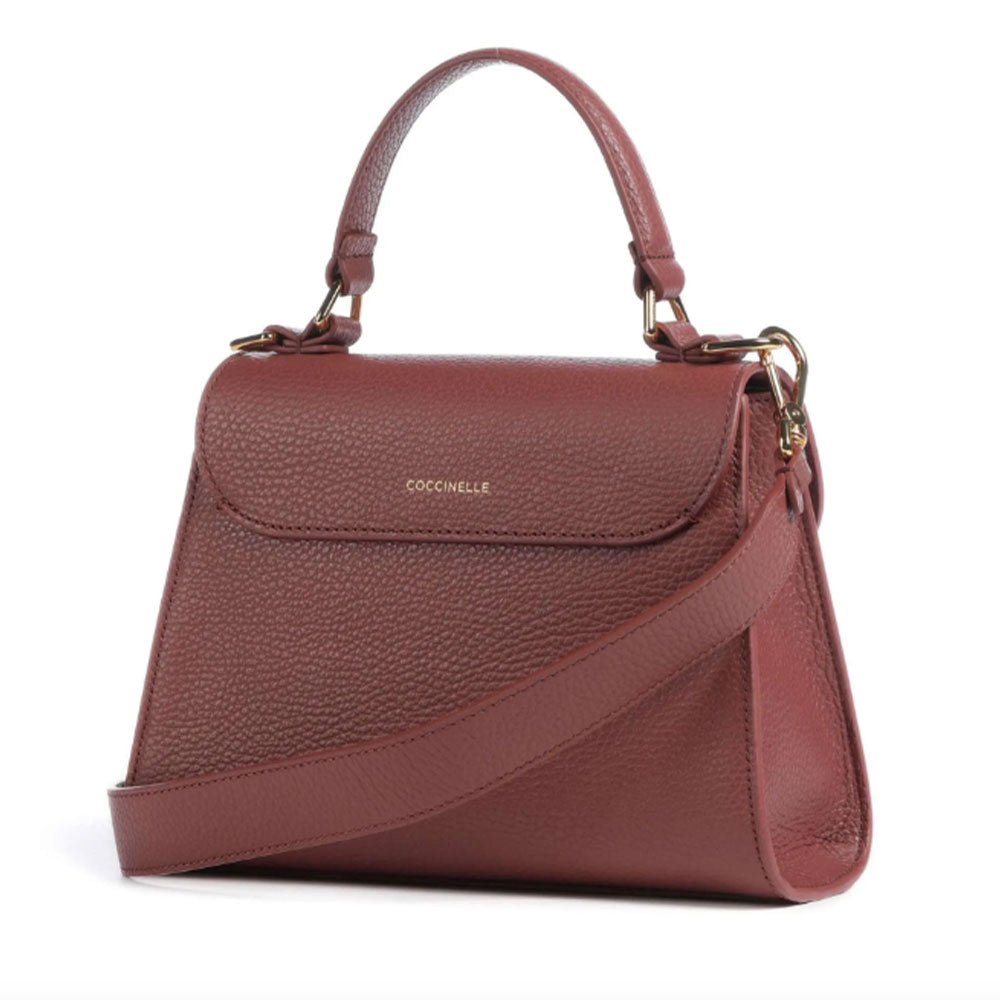 Borsa Donna a Mano COCCINELLE in Pelle Brandy linea Dew