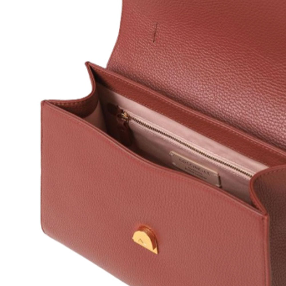 Borsa Donna a Mano COCCINELLE in Pelle Brandy linea Dew Misura Media