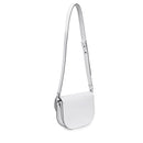 Borsa Donna a Tracolla COCCINELLE in Pelle Liscia Brillant White linea Dew Cowhide Small