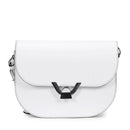 Borsa Donna a Tracolla COCCINELLE in Pelle Liscia Brillant White linea Dew Cowhide Small