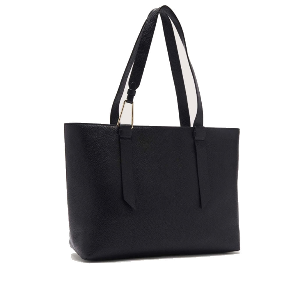 Black Leather Tote Bag COCCINELLE Malory Large