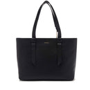 Black Leather Tote Bag COCCINELLE Malory Large