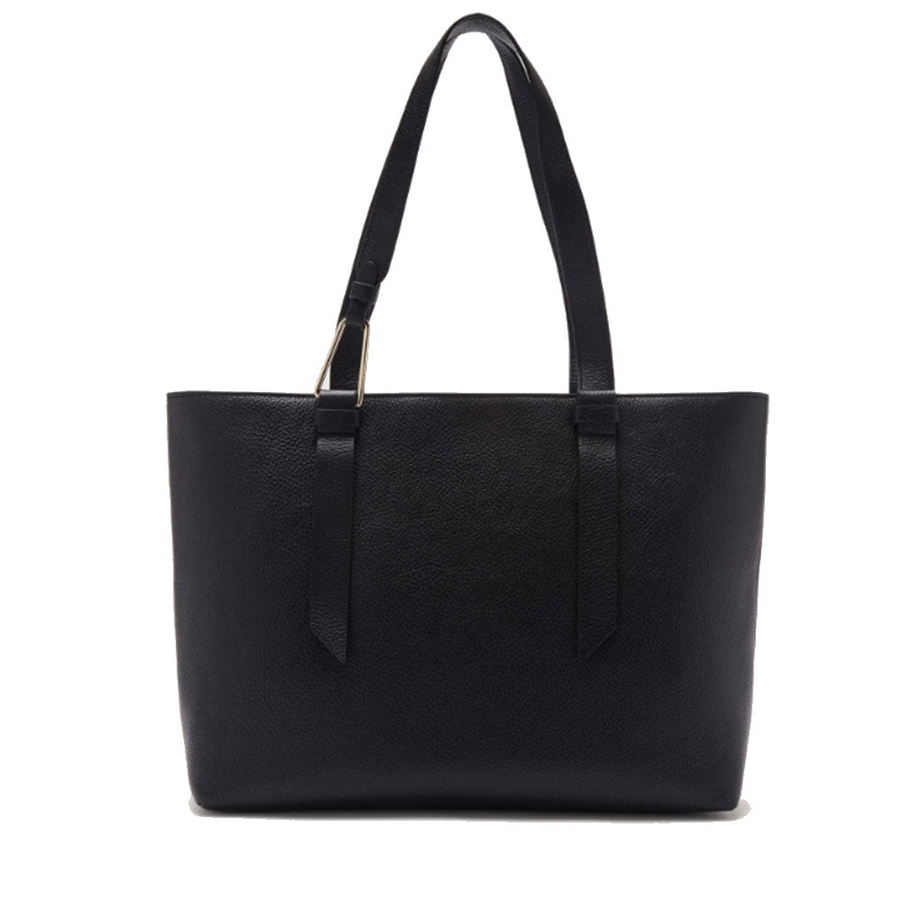 Black Leather Tote Bag COCCINELLE Malory Large