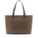 Tote Bag COCCINELLE in Leather Malory Line Warm Taupe Large Size