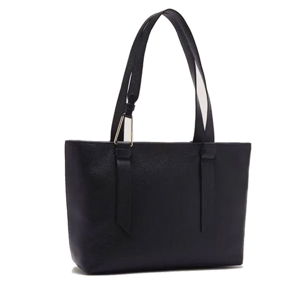 Black Leather Tote Bag COCCINELLE Malory Medium