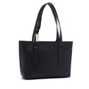 Black Leather Tote Bag COCCINELLE Malory Medium