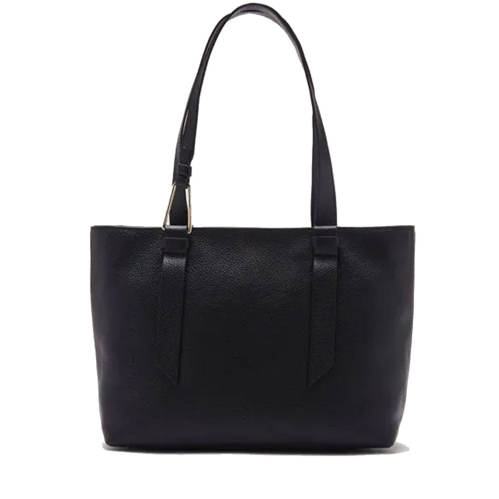 Black Leather Tote Bag COCCINELLE Malory Medium