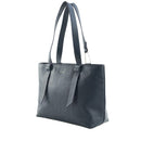 Women's Leather Tote Bag COCCINELLE Malory in Midnight Blue, Medium Size