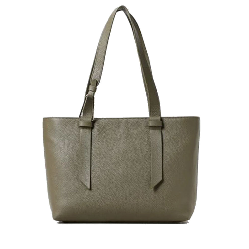 COCCINELLE Leder-Einkaufstasche Malory Line Laurel Green Farbe Mittlere Größe