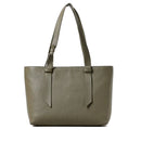 Laurel Green Leather Tote Bag COCCINELLE Malory Medium