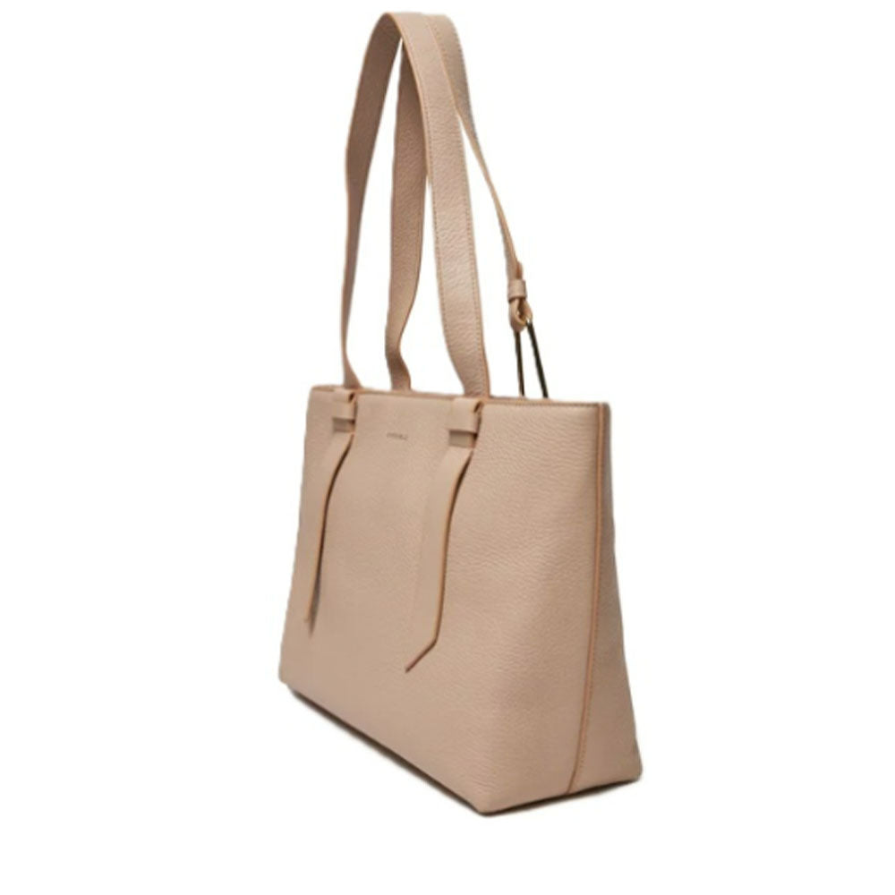 COCCINELLE Leather Tote Bag Malory in Rosette, Medium Size