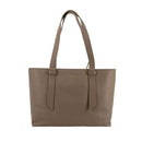 Tote Bag COCCINELLE in Leather Malory Line Warm Taupe Medium Size
