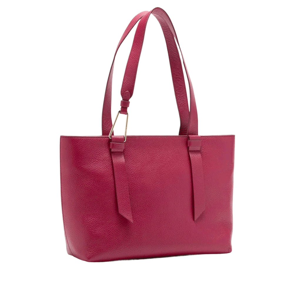Women's Leather Tote Bag COCCINELLE Malory in Sangria, Medium Size