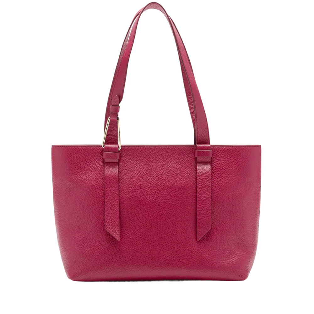 Women's Leather Tote Bag COCCINELLE Malory in Sangria, Medium Size