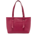 Women's Leather Tote Bag COCCINELLE Malory in Sangria, Medium Size