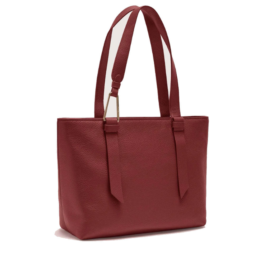 Women's Leather Tote Bag COCCINELLE Malory in Brandy, Medium Size