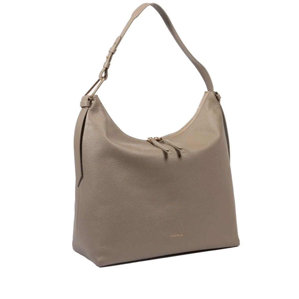 Borsa Hobo COCCINELLE in Pelle Linea Malory colore Warm Taupe Misura Large