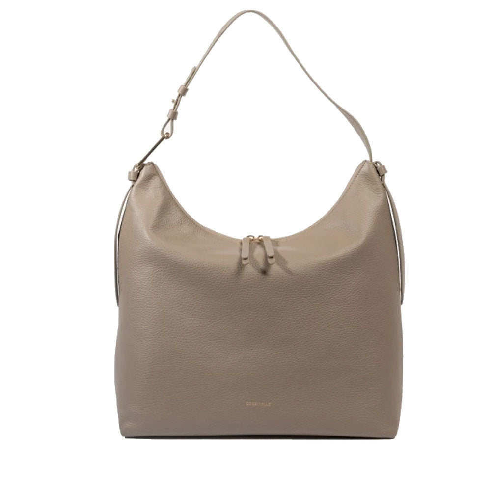 Borsa Hobo COCCINELLE in Pelle Linea Malory colore Warm Taupe Misura Large