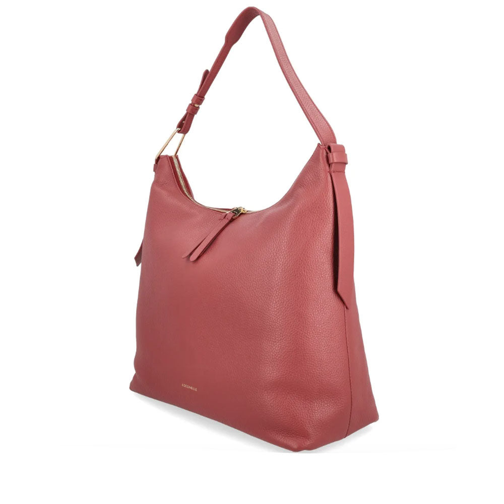 Borsa Hobo COCCINELLE in Pelle Linea Malory colore Brandy Misura Large