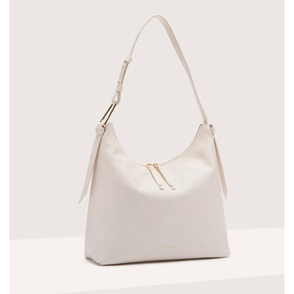 Borsa Hobo COCCINELLE in Pelle Linea Malory colore Blanco