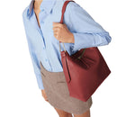Women's Leather Hobo Bag COCCINELLE Malory in Brandy