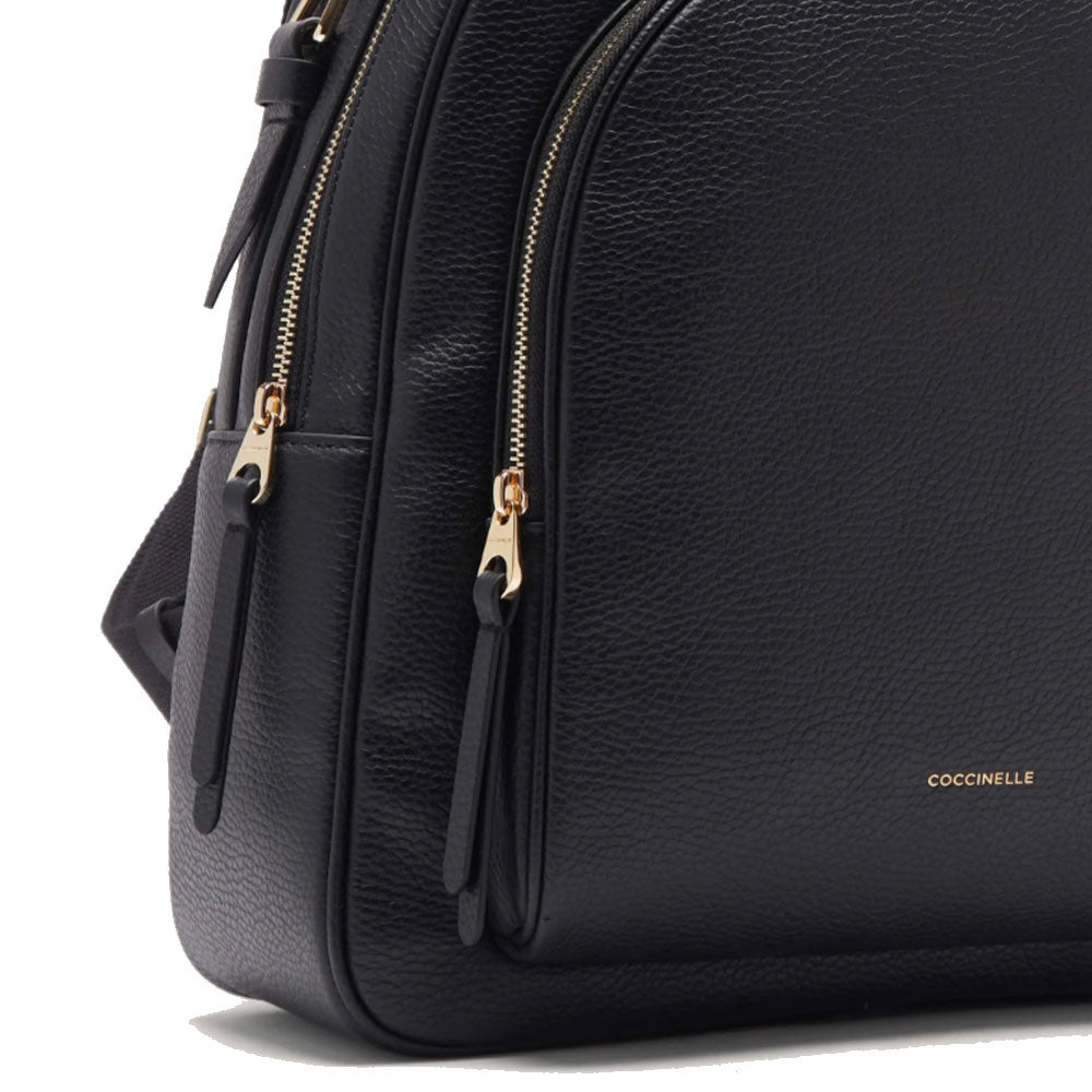 Zaino Donna COCCINELLE in Pelle Linea Malory colore Nero Misura Grande