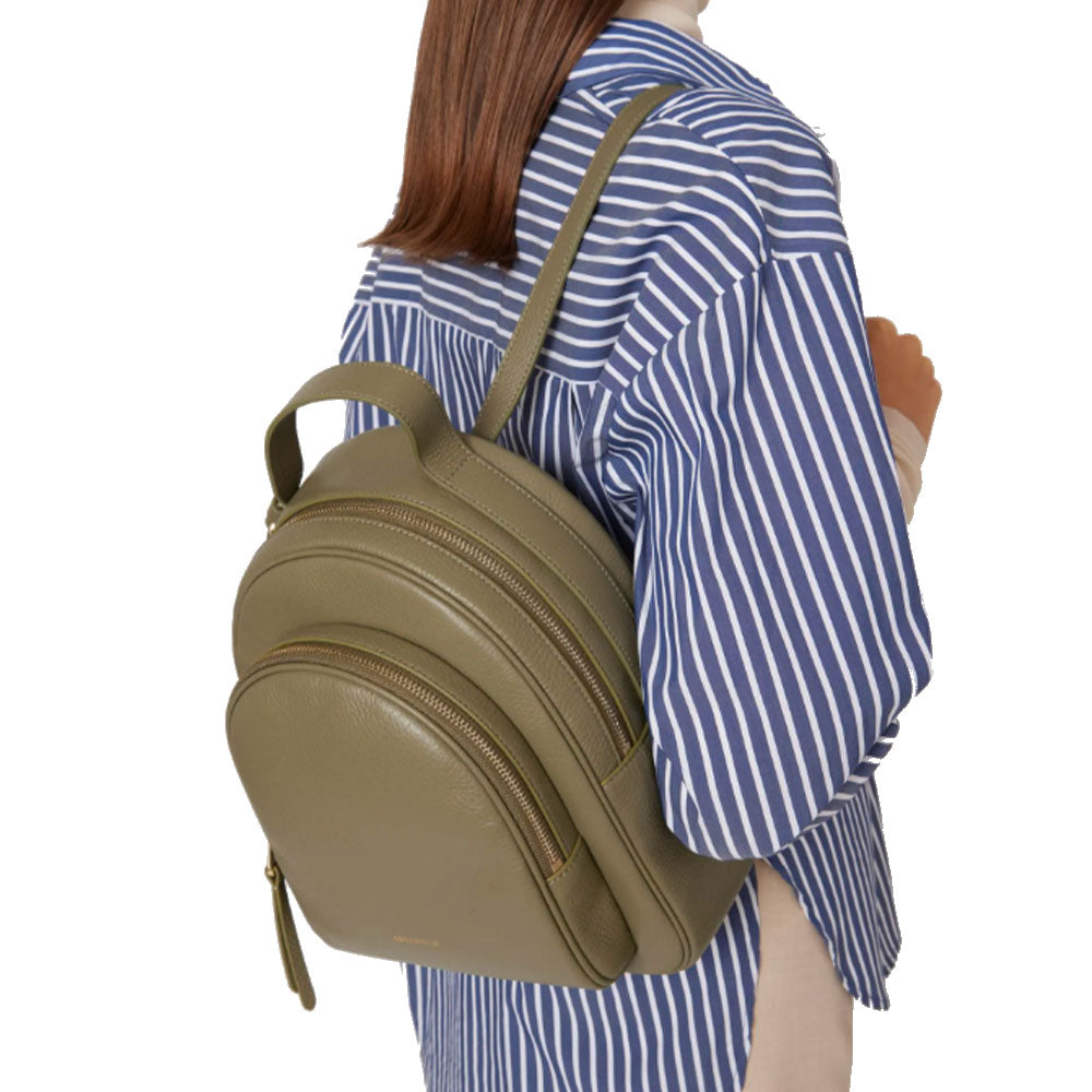 Zaino Donna COCCINELLE in Pelle Linea Malory colore Laurel Green