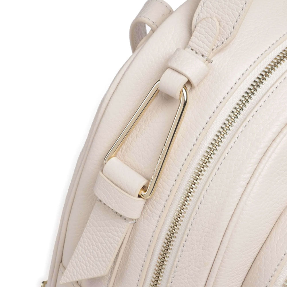 Zaino Donna COCCINELLE in Pelle Linea Malory colore Lambskin White