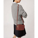 Women's Leather Crossbody Bag COCCINELLE Malory in Brandy