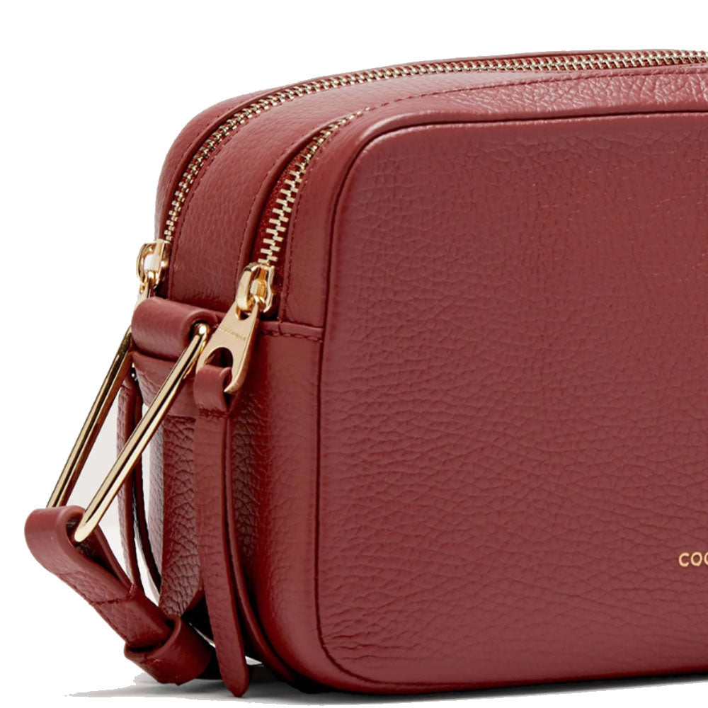 Women's Leather Crossbody Bag COCCINELLE Malory in Brandy