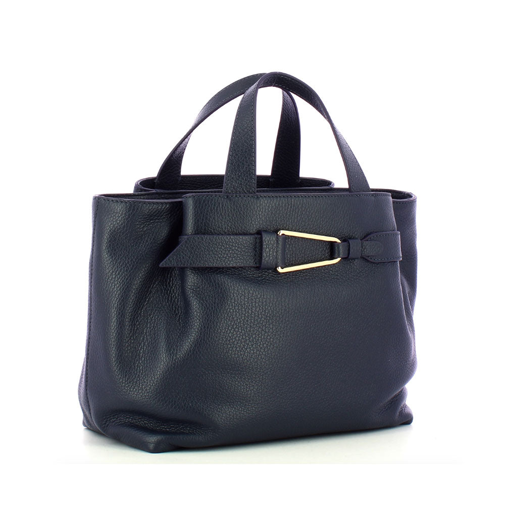 Borsa Donna a Mano COCCINELLE in Pelle Linea Malory colore Midnight Blue