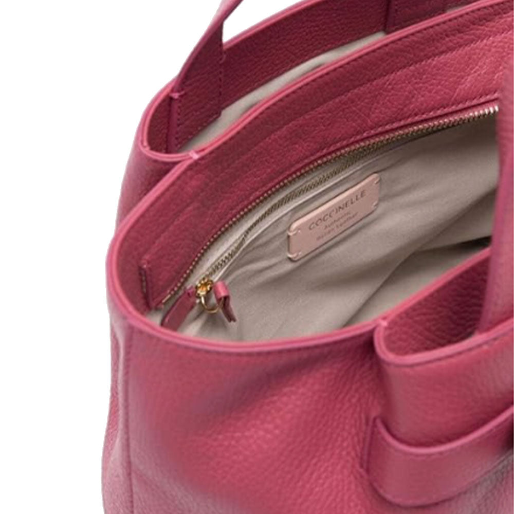 Borsa Donna a Mano COCCINELLE in Pelle Linea Malory colore Rosewood