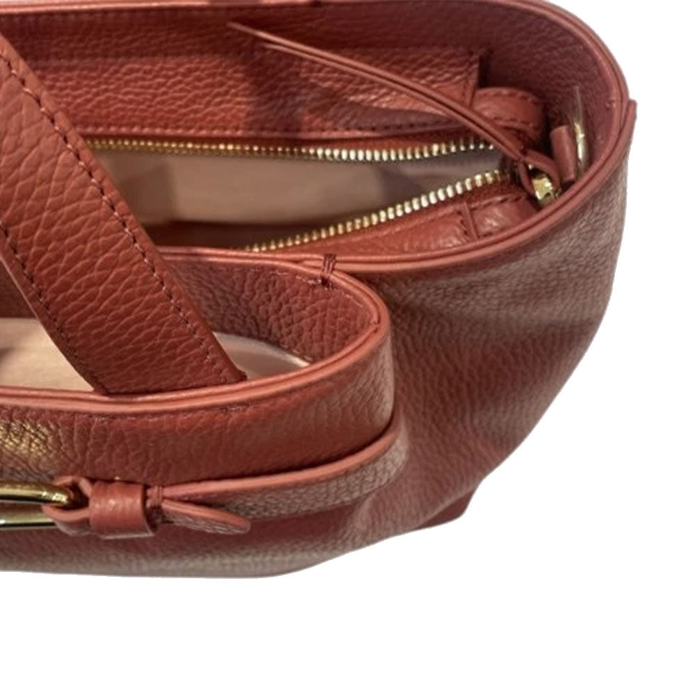 Women's Brandy Leather Handbag COCCINELLE Malory