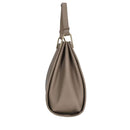 Borsa Donna a Spalla COCCINELLE in Pelle Linea Wallace colore Warm Taupe - Rosette