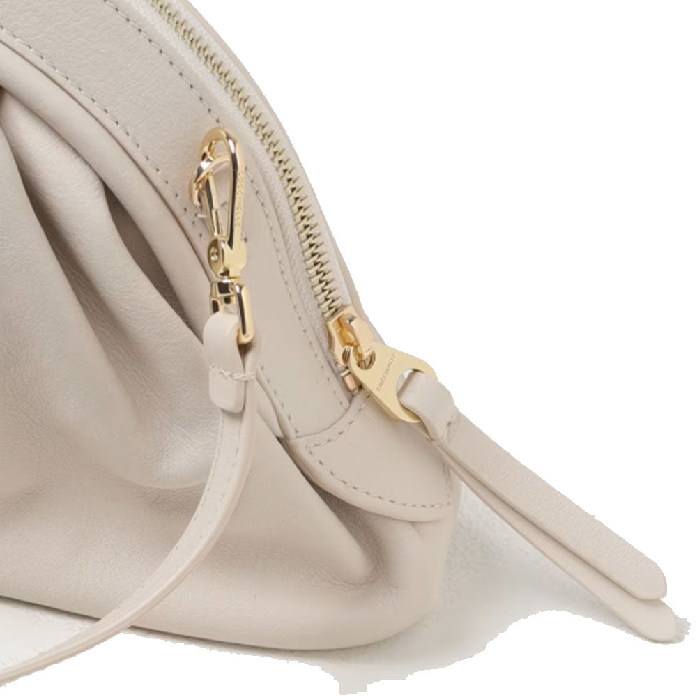 Clutch Donna a Mano COCCINELLE in Pelle Linea Cheek colore Lambskin White Misura Media