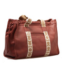 Women's Large Brandy Leather Shoulder Bag COCCINELLE 2Day Signature