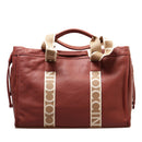 Women's Large Brandy Leather Shoulder Bag COCCINELLE 2Day Signature