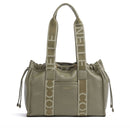 Borsa Donna a Spalla COCCINELLE in Pelle Linea 2Day Signature Medium colore Laurel Green