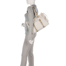 Borsa Donna a Spalla COCCINELLE in Pelle Linea 2Day Signature Medium colore Lambskin White