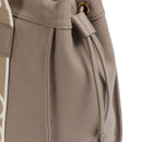 COCCINELLE Damen-Umhängetasche aus Leder, 2Day Signature Medium Line, Farbe Warm Taupe