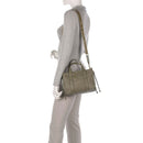 Borsa Donna a Mano COCCINELLE in Pelle Linea 2Day Signature colore Laurel Green
