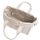 Borsa Donna a Mano COCCINELLE in Pelle Linea 2Day Signature colore Lambskin White