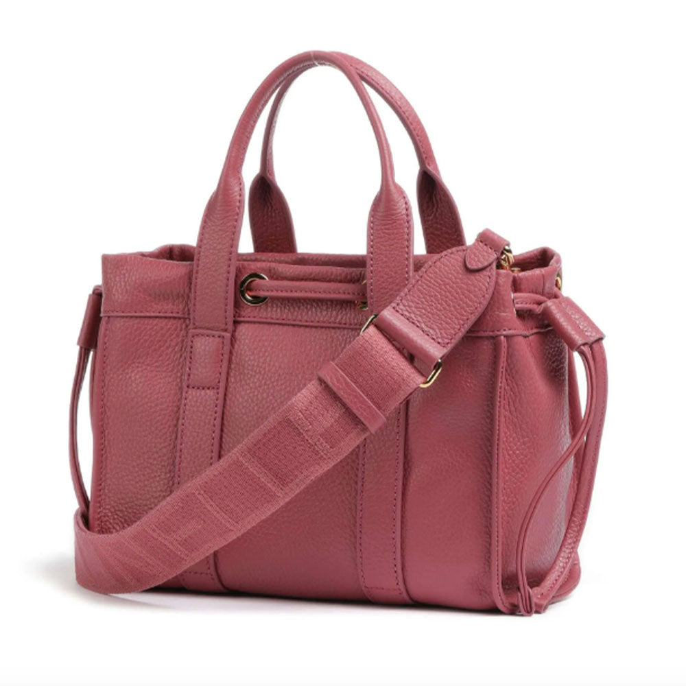 Borsa Donna a Mano COCCINELLE in Pelle Linea 2Day Signature colore Rosewood