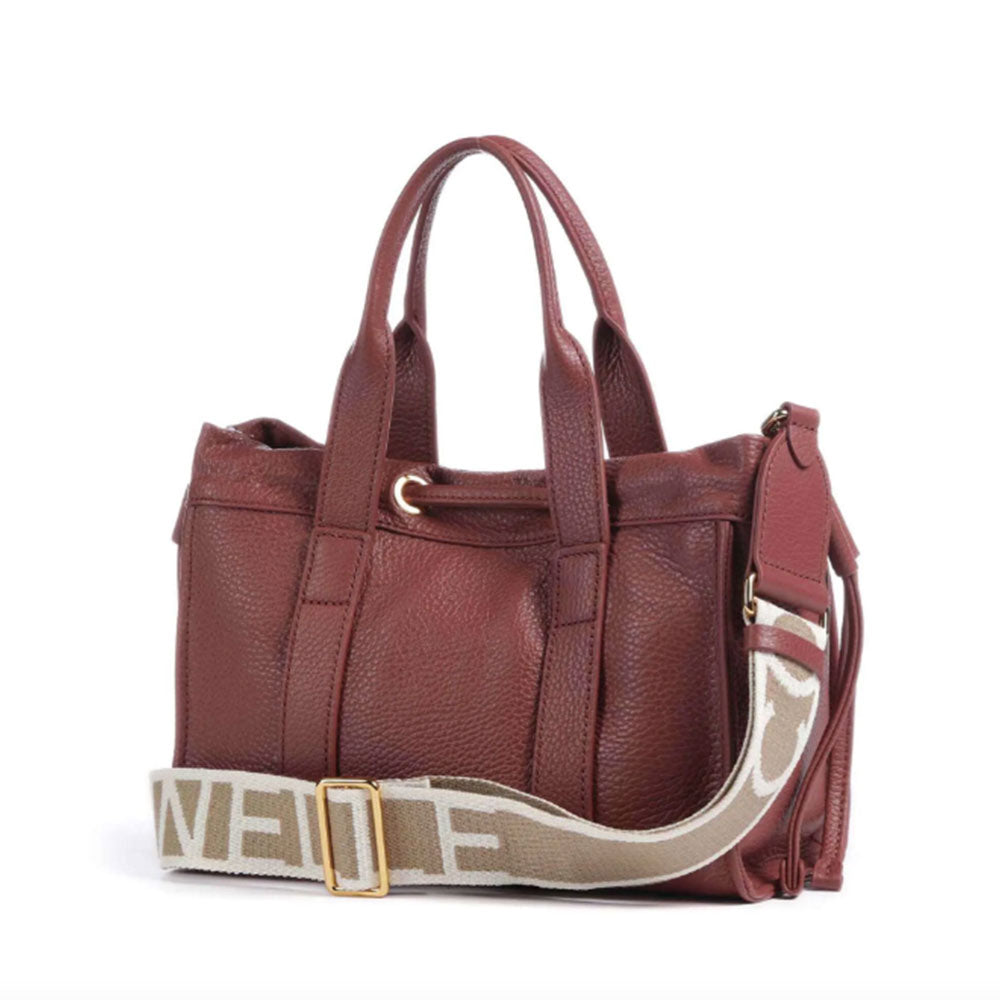 Borsa Donna a Mano COCCINELLE in Pelle Linea 2Day Signature colore Brandy