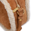 Borsa Donna a Tracolla COCCINELLE in Pelle Natural - Cuir linea Beat Eco Shearling Misura Small