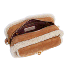Borsa Donna a Tracolla COCCINELLE in Pelle Natural - Cuir linea Beat Eco Shearling Misura Small