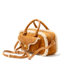 Borsa Donna a Mano COCCINELLE in Pelle linea Beat Eco Shearling Colore Natural - Cuir