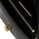 Borsa Donna a Mano con Tracolla COCCINELLE in Pelle Liscia linea Binxie colore Nero